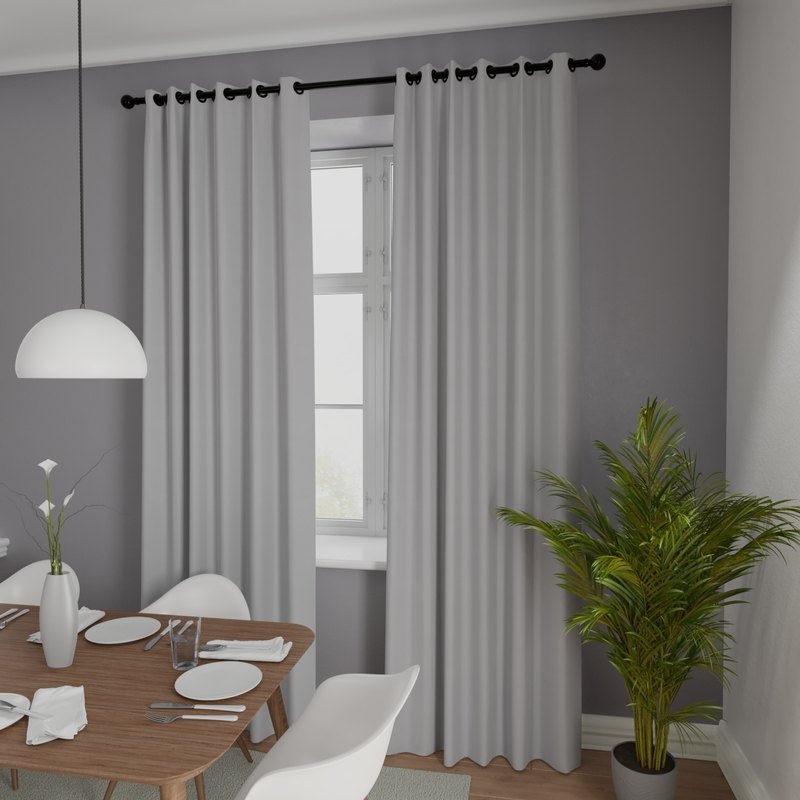 Texas Made to Measure Curtain Silver