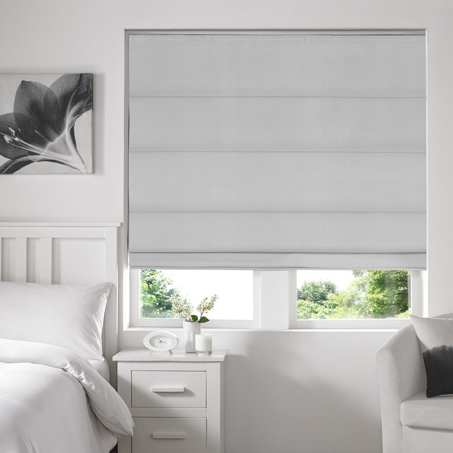 Texas Made to Measure Roman Blind Champagne