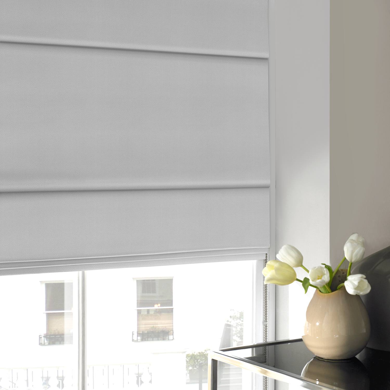 Texas Made to Measure Roman Blind Champagne