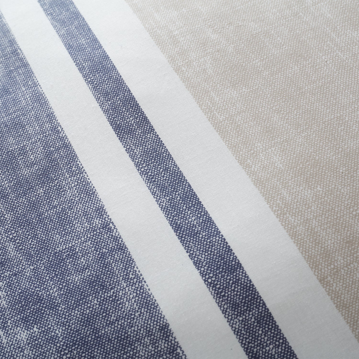 Catherine Lansfield Textured Banded Stripe Duvet Cover Bedding Set Blue