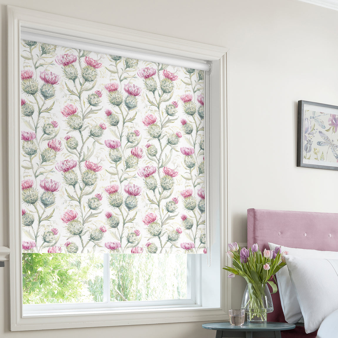 Voyage Thistle Glen Made to Measure Blackout Roller Blind Summer