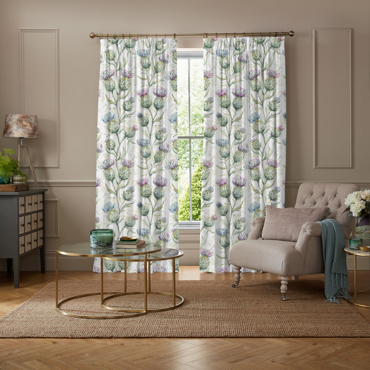 Voyage Thistle Glen Made to Measure Curtain Spring