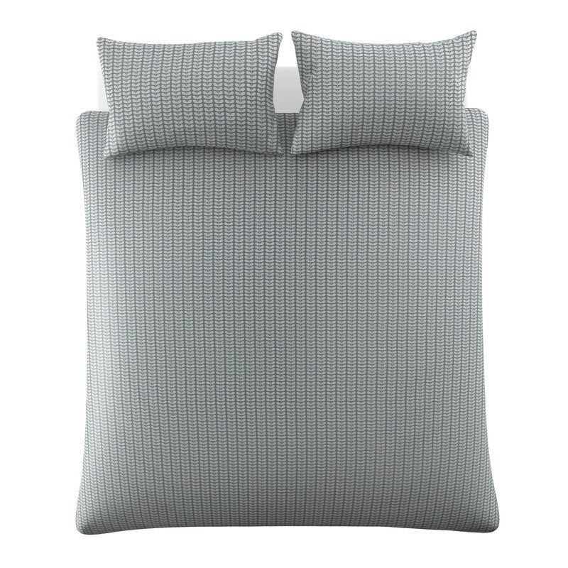Orla Kiely Tiny Stem Duvet Cover Bedding Set Light Cool Grey