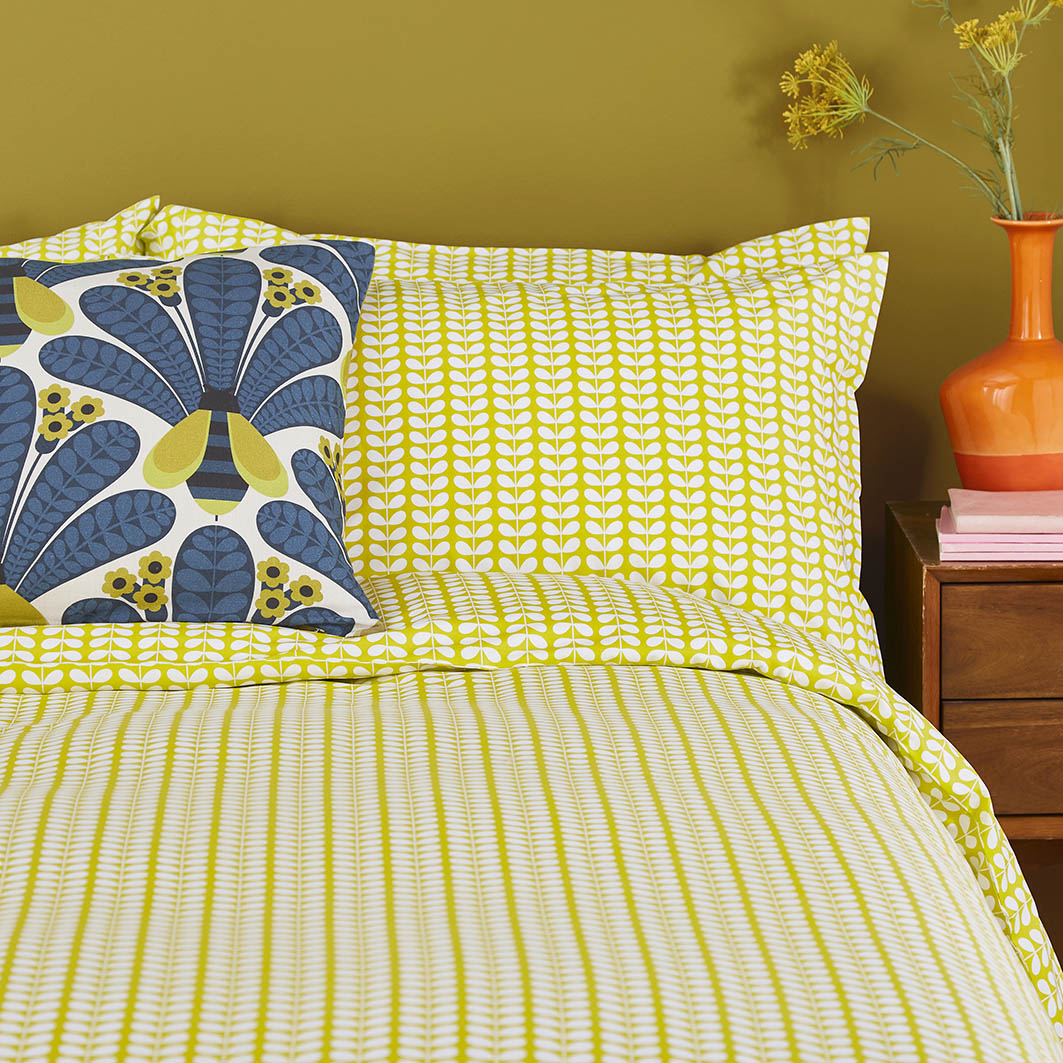Orla Kiely Tiny Stem Duvet Cover Bedding Set Yellow