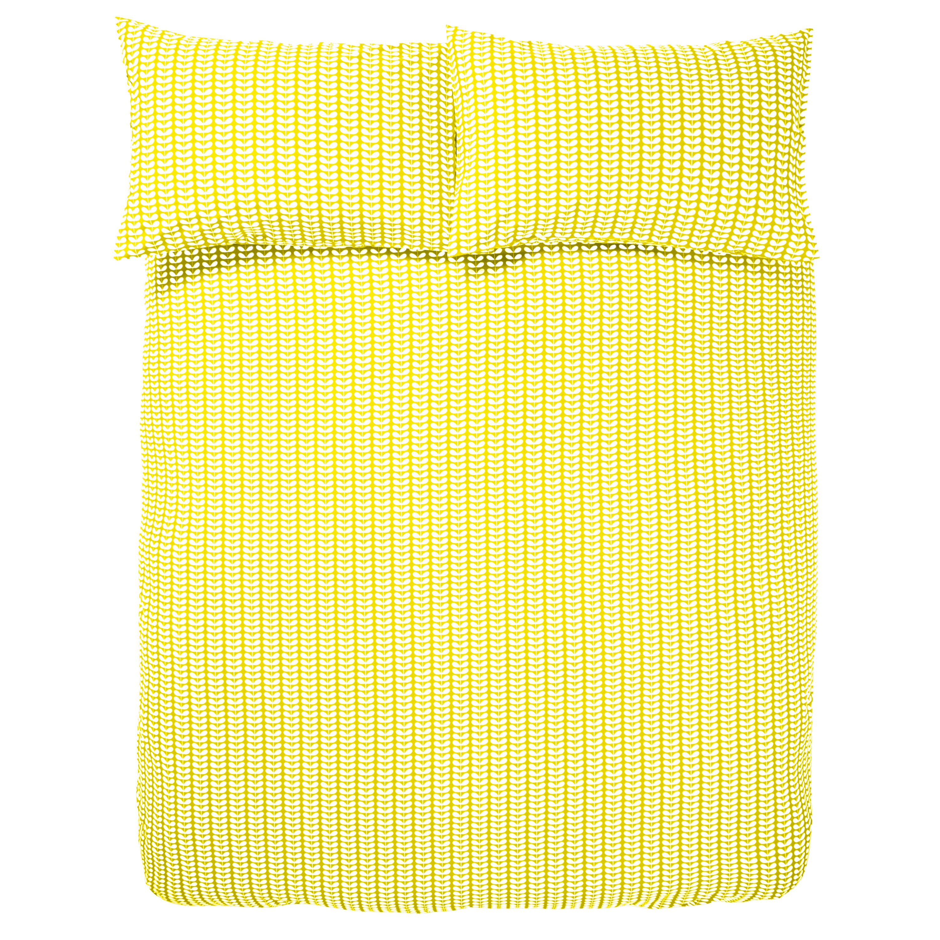 Yellow Orla Kiely Tiny Stem Duvet Cover Bedding Set Terrys