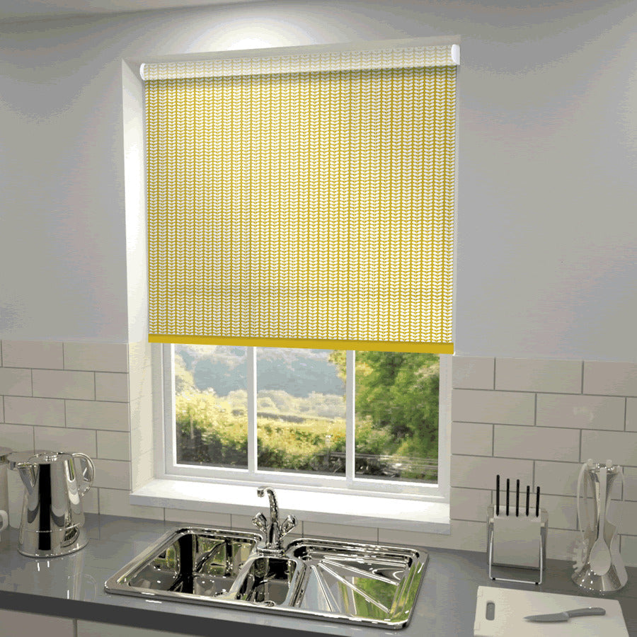 Orla Kiely Tiny Stem Made to Measure Roller Blind Zest