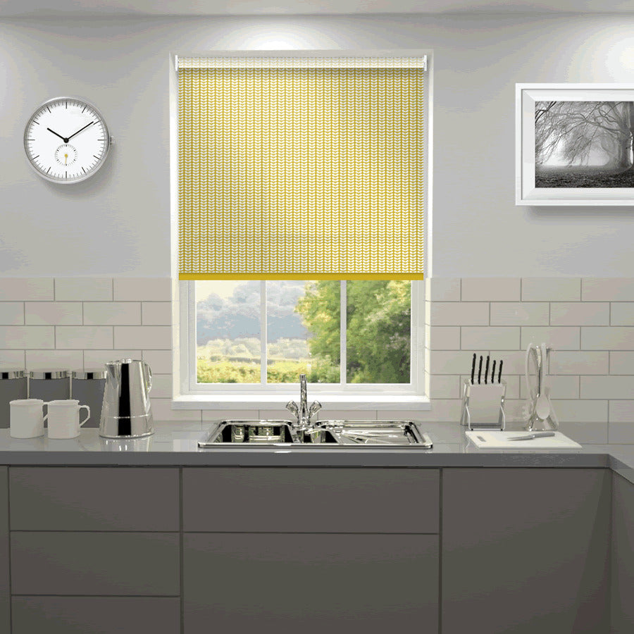 Orla Kiely Tiny Stem Made to Measure Roller Blind Zest