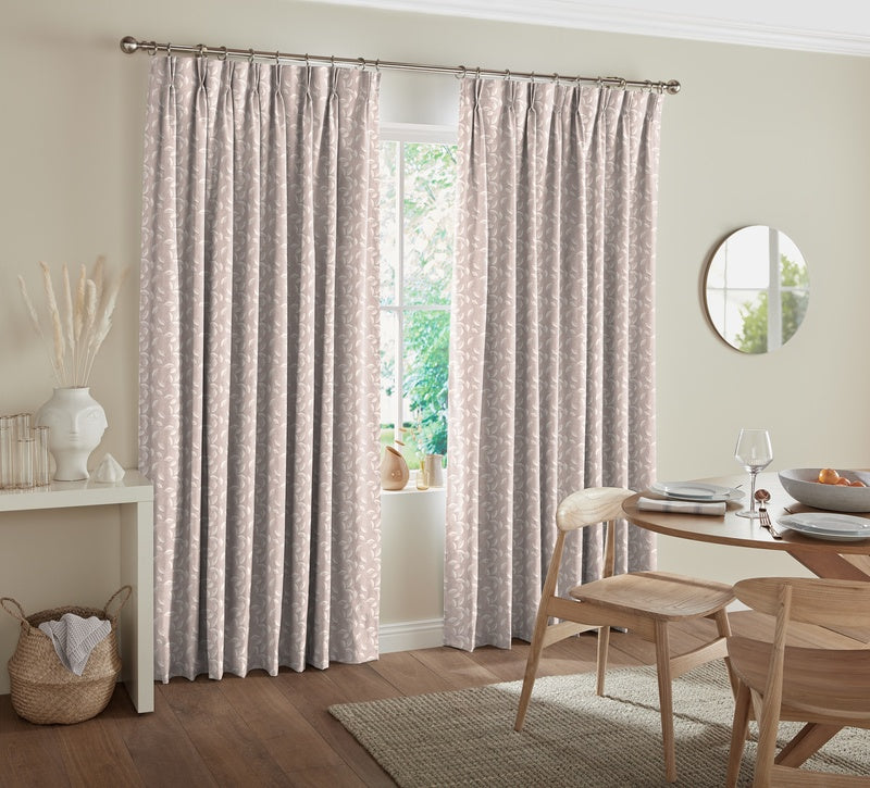 Leaf Vine Made to Measure Curtain Orchid