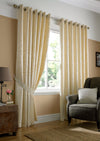 Tivoli Ready Made Eyelet Curtains Cream
