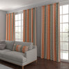 Orla Kiely Trio Stem Made to Measure Curtain Persimmon