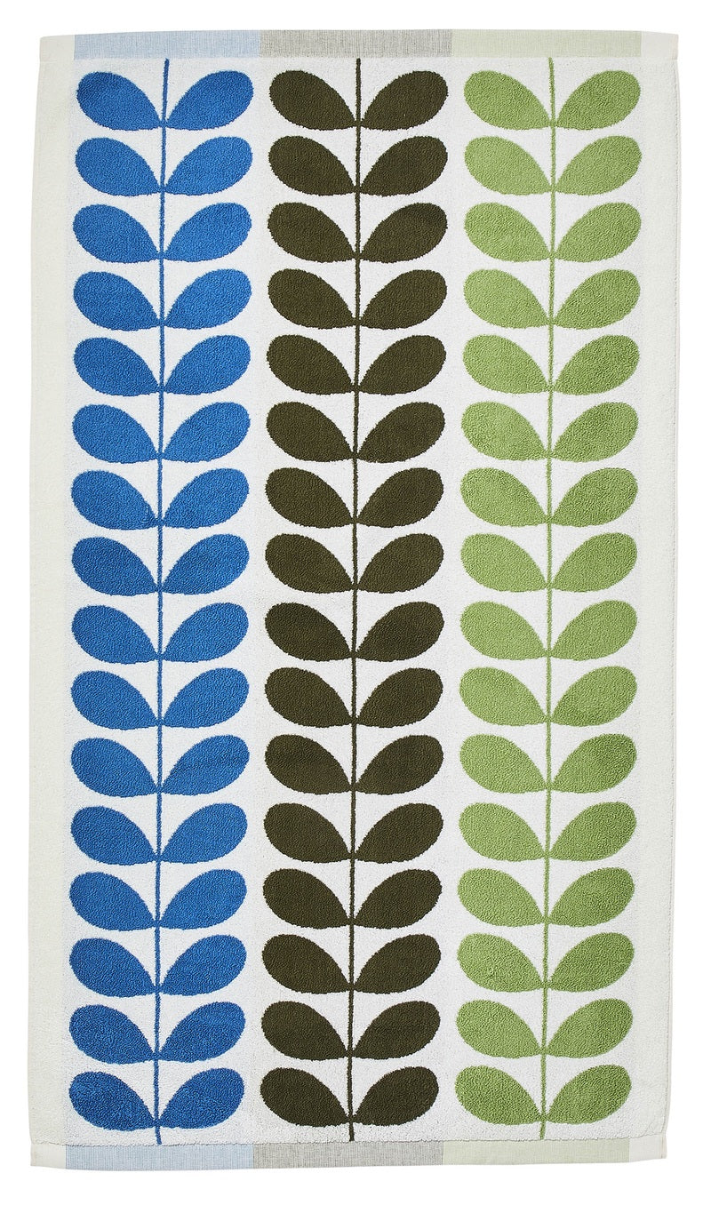 Orla Kiely Trio Stem Towels Riviera
