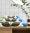 Orla Kiely Trio Stem Towels Riviera