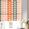 Orla Kiely Trio Stem Made to Measure Roman Blind Persimmon