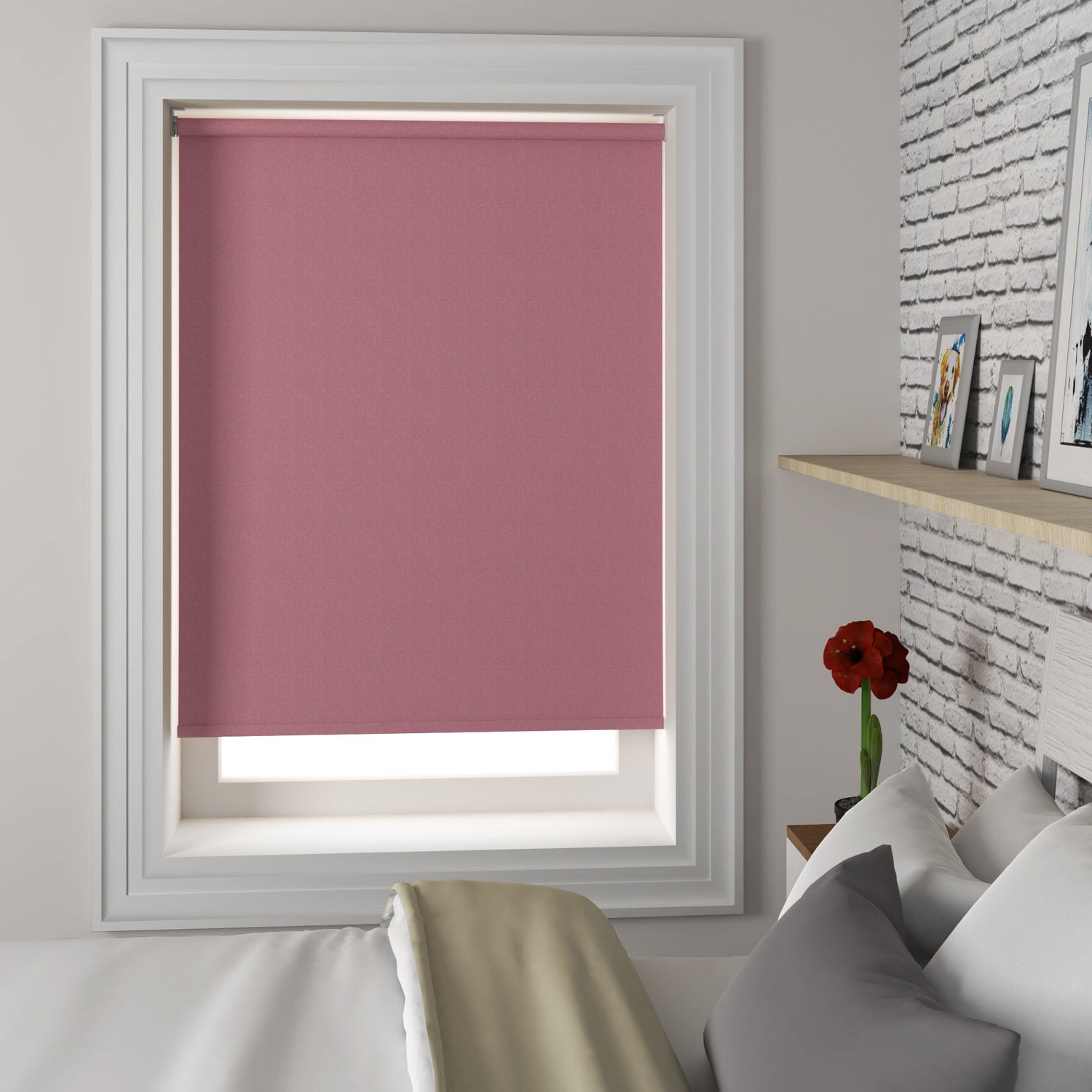 Tulsa Made to Measure Blackout Roller Blind Chilli
