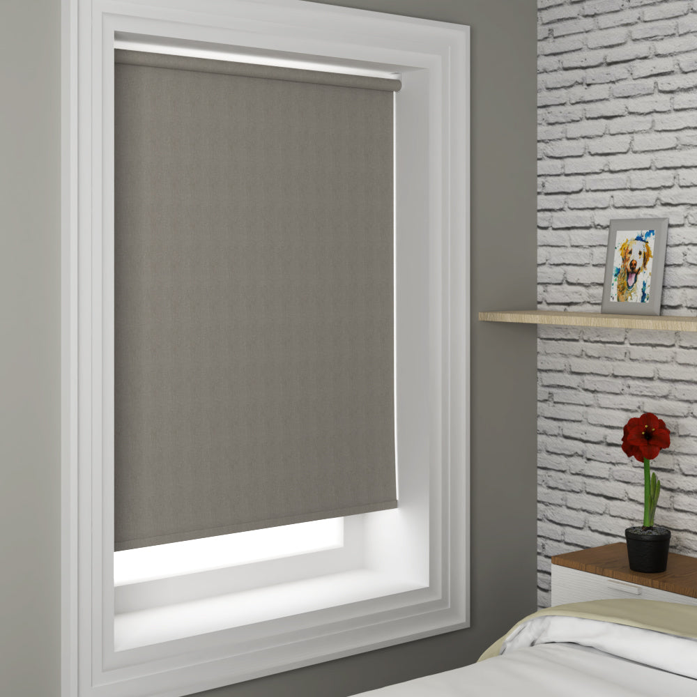 Tulsa Made to Measure Blackout Roller Blind Graphite