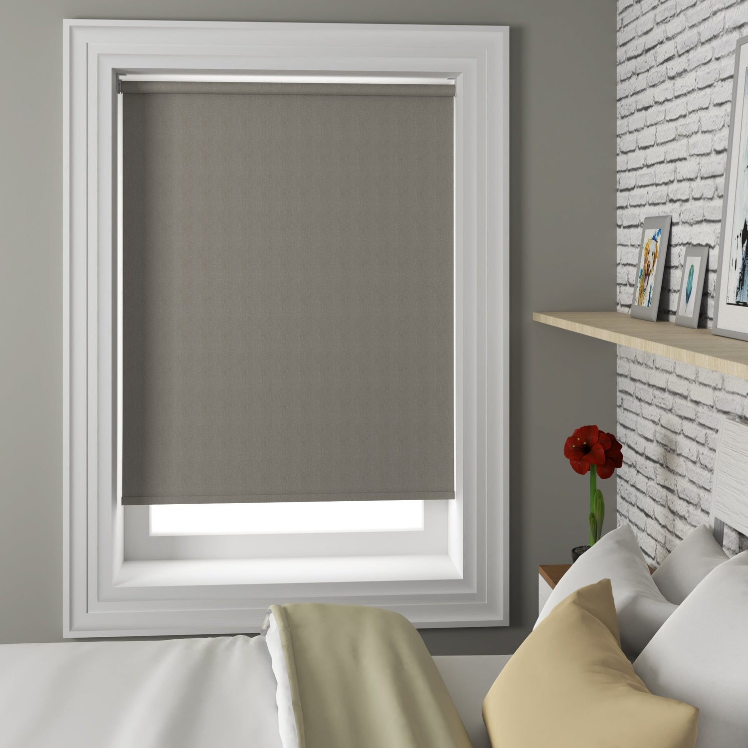 Tulsa Made to Measure Blackout Roller Blind Graphite