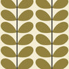 Orla Kiely Two Colour Stem Made to Measure Blackout Roller Blind Olive