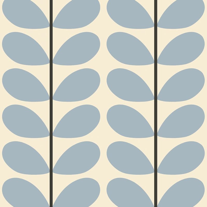 Orla Kiely Two Colour Stem Made to Measure Roller Blind Powder Blue