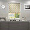 Orla Kiely Two Colour Stem Made to Measure Blackout Roller Blind Warm Grey