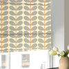 Orla Kiely Two Colour Stem Made to Measure Roman Blind Warm Grey
