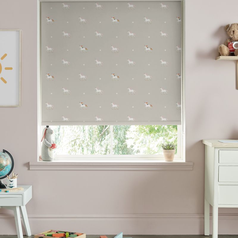 Sophie Allport Unicorn Made to Measure Blackout Roller Blind Linen