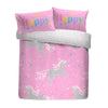 Bedlam Unicorn Glow Childrens Bedding Pink