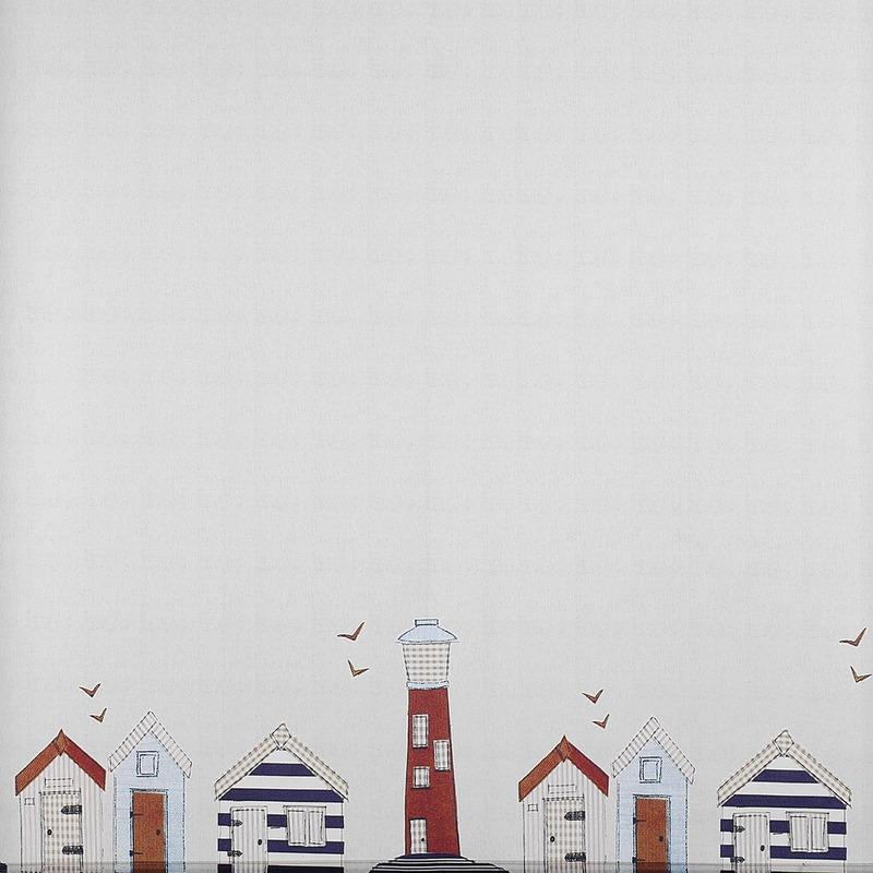 Beach Hut Ready Made Daylight Roller Blind Multi