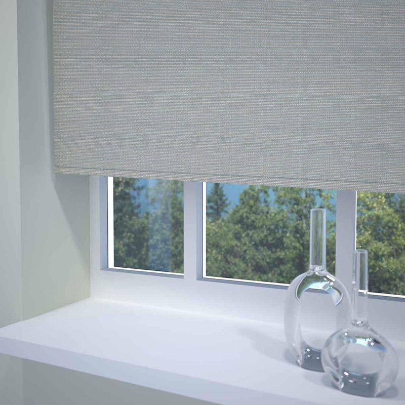 Textured Stripe Ready Made Blackout Roller Blind Grey