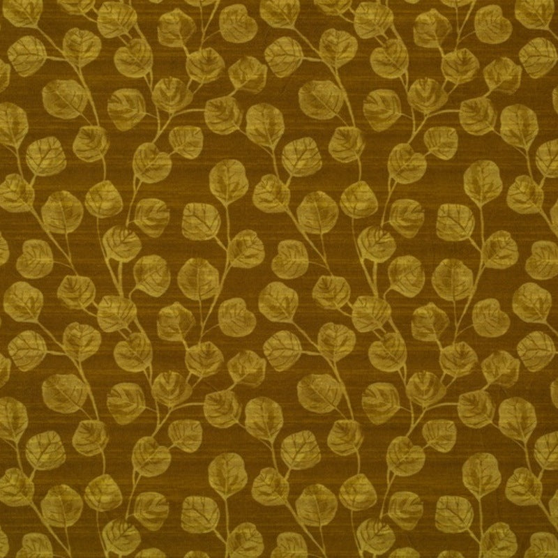 Linda Barker Ursulas Vine Velvet Fabric Ochre