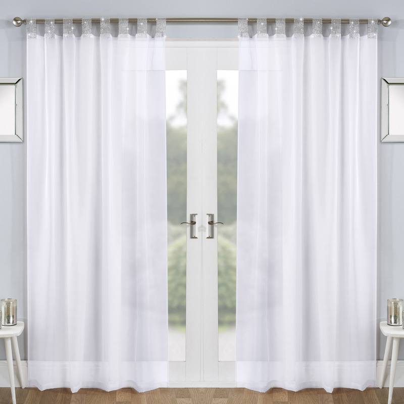 Vegas Eyelet Voile Panel White