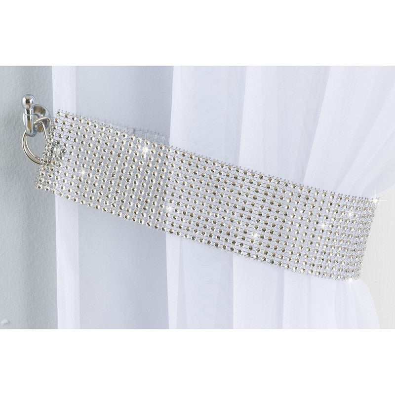 Vegas Eyelet Voile Panel White