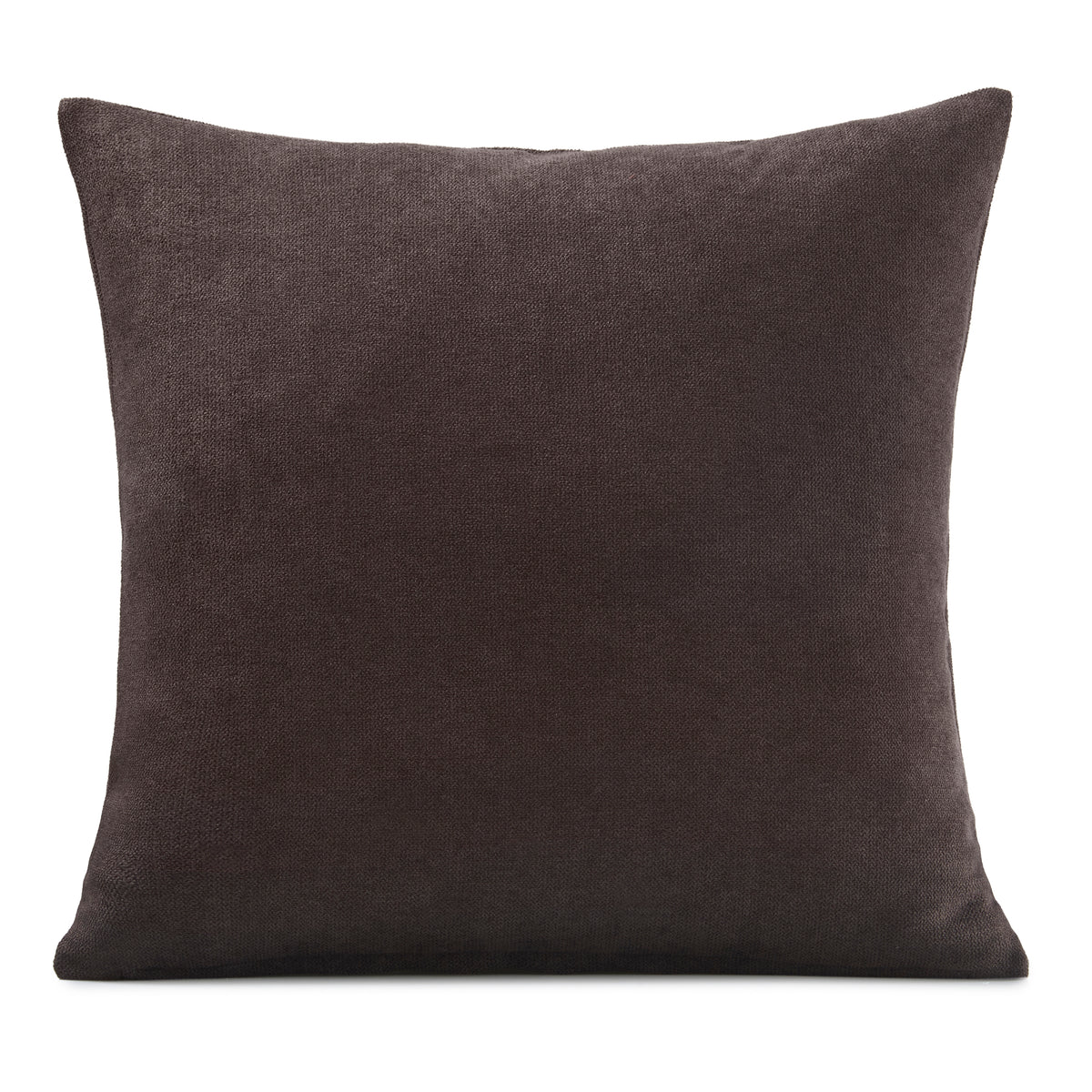 Chenille Filled Cushion 45cm x 45cm Chocolate