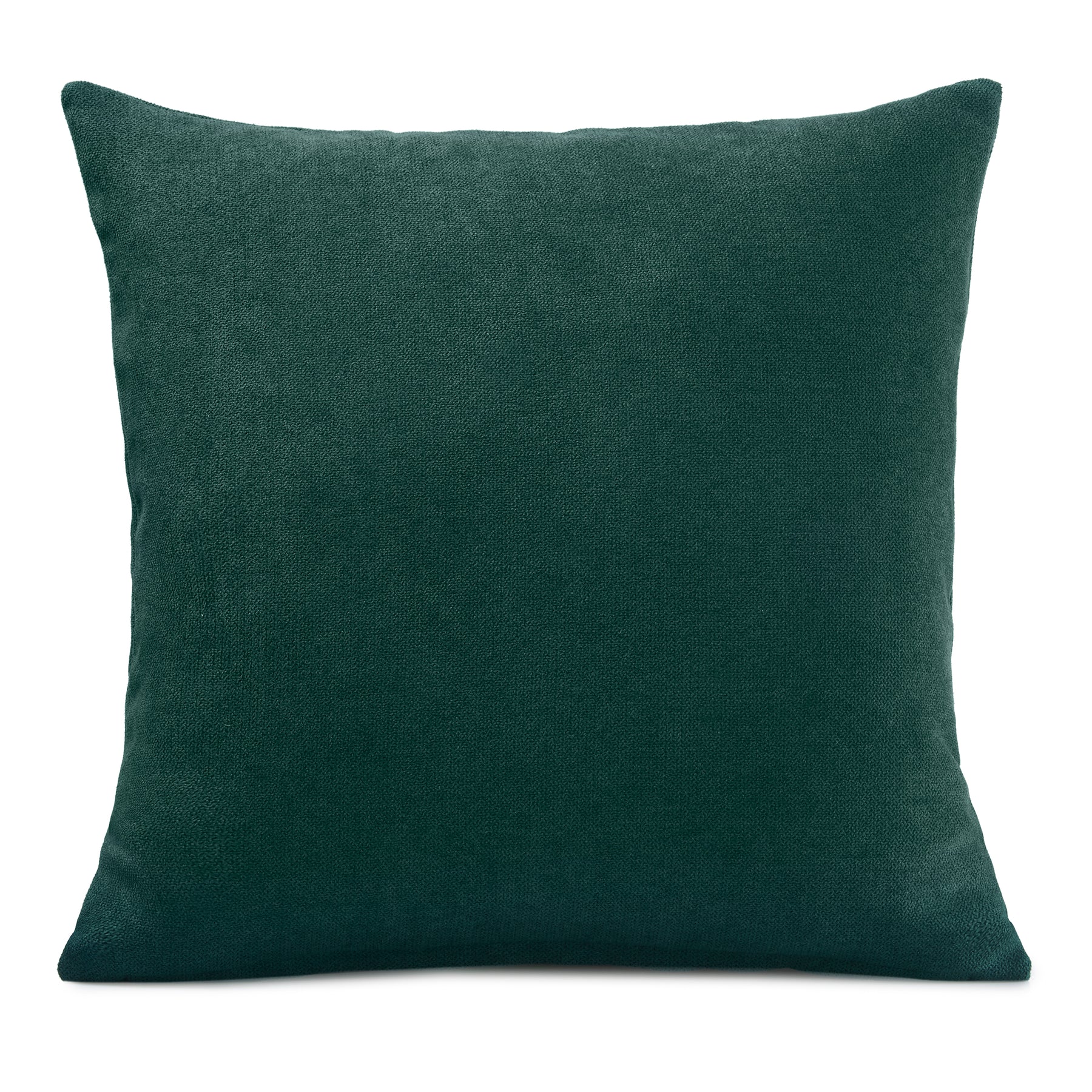 Velvet Chenille Filled Cushion 18x18 Green