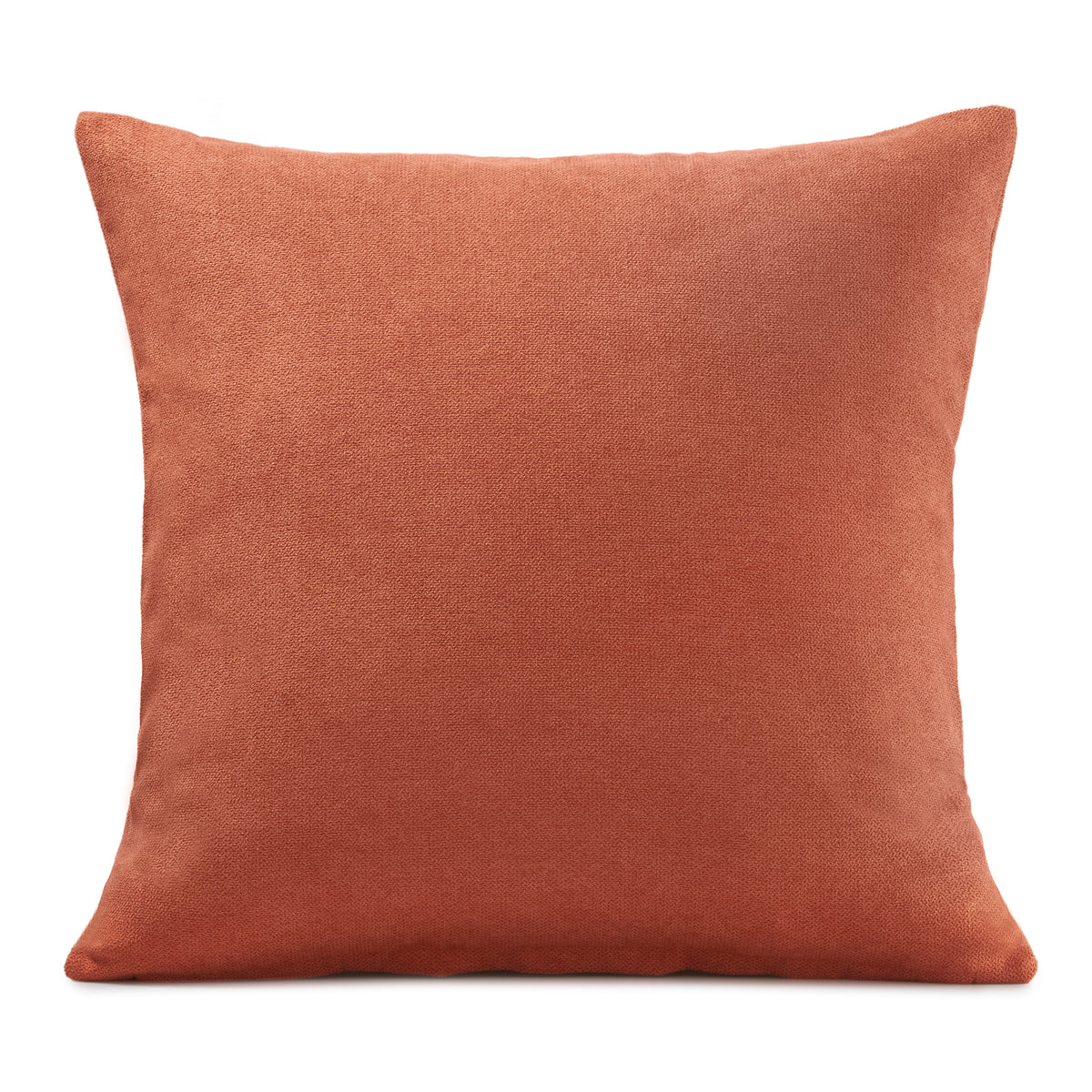 Chenille Filled Cushion 45cm x 45cm Orange