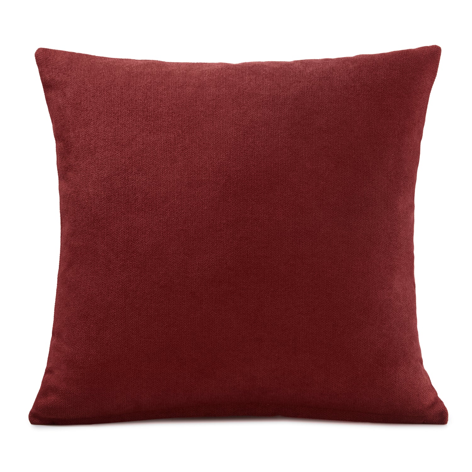 Chenille Filled Cushion 45cm x 45cm Red