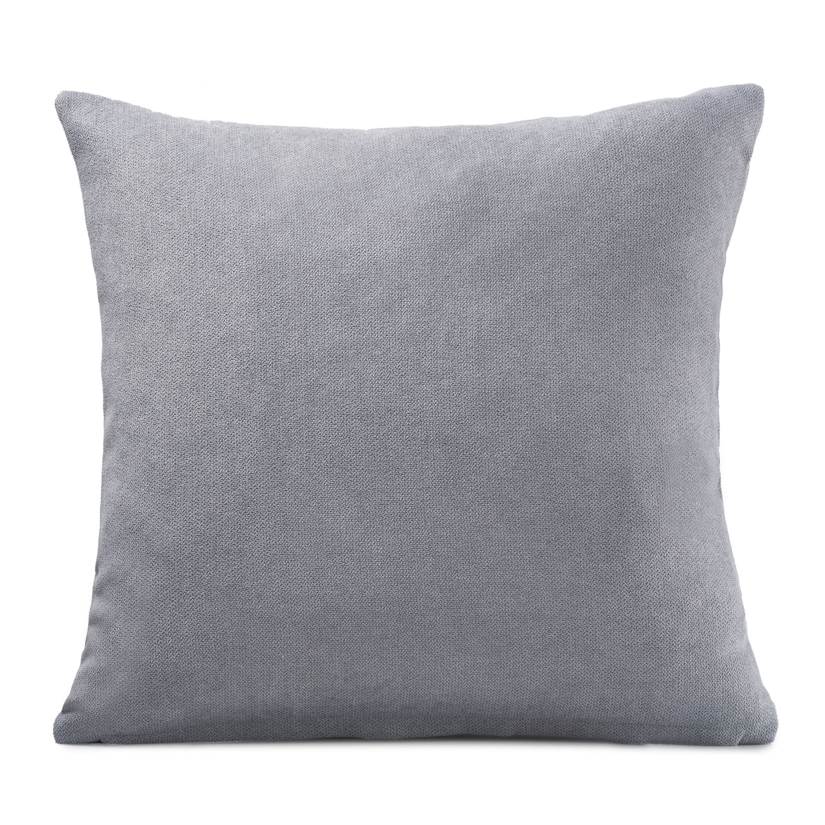 Chenille Filled Cushion 45cm x 45cm Silver