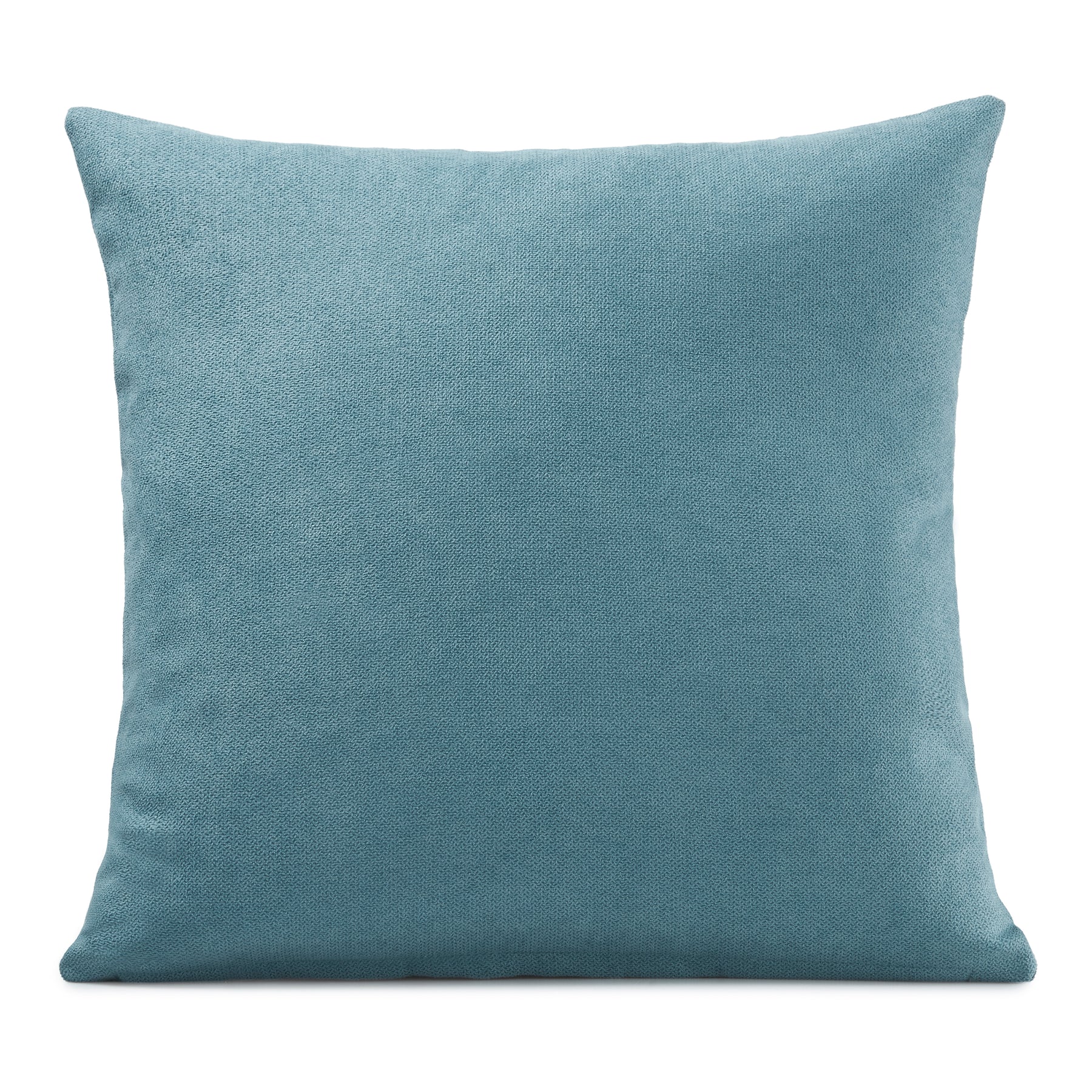Velvet Chenille Filled Cushion 18x18 Teal
