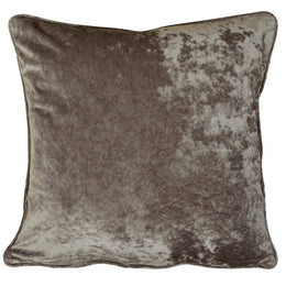 Velvet Filled Cushion 45cm x 45cm Mocha