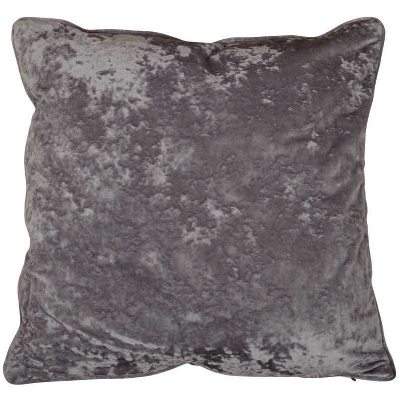 Velvet Filled Cushion 20 x 20 Silver