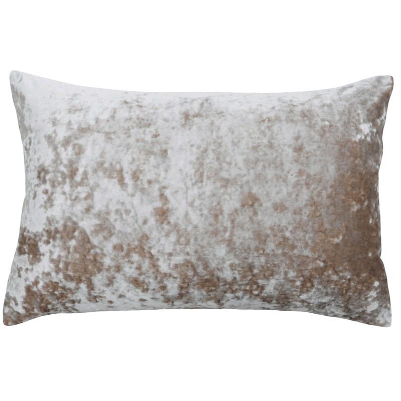 Paoletti Verona Crushed Velvet Lined Ready Made Eyelet Curtains Oyster