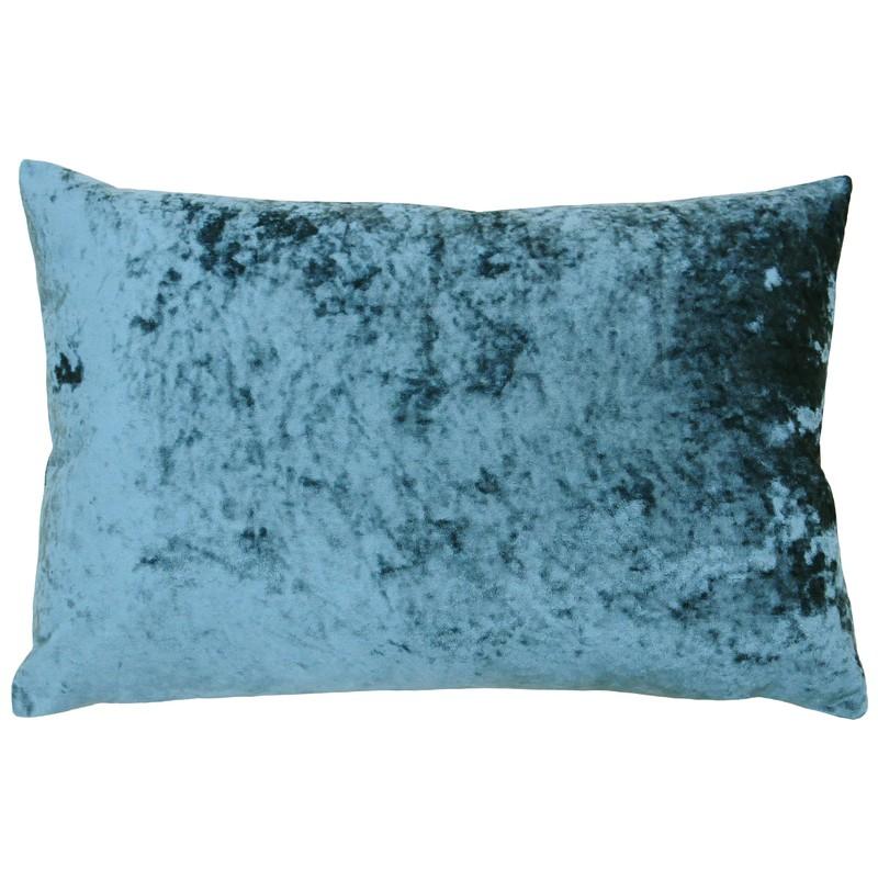 Paoletti Verona Crushed Velvet Lined Ready Made Eyelet Curtains Teal
