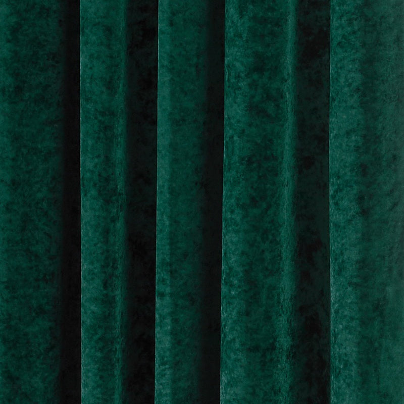 Paoletti Verona Crushed Velvet Ready Made Eyelet Curtains Emerald