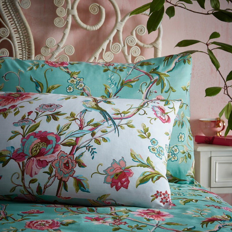 Furn Vintage Chinoiserie Duvet Cover Bedding Set Jade