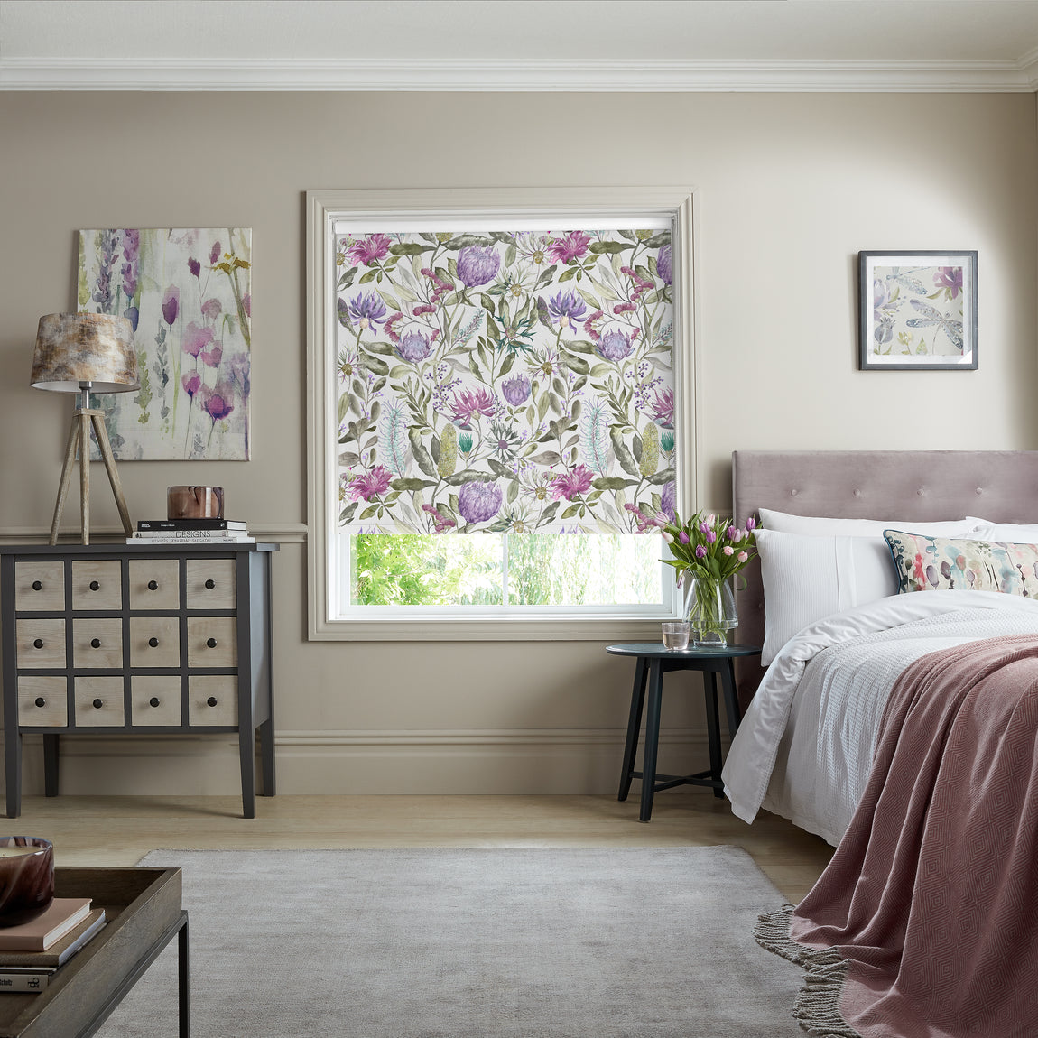 Voyage Vitoria Made to Measure Blackout Roller Blind Violet