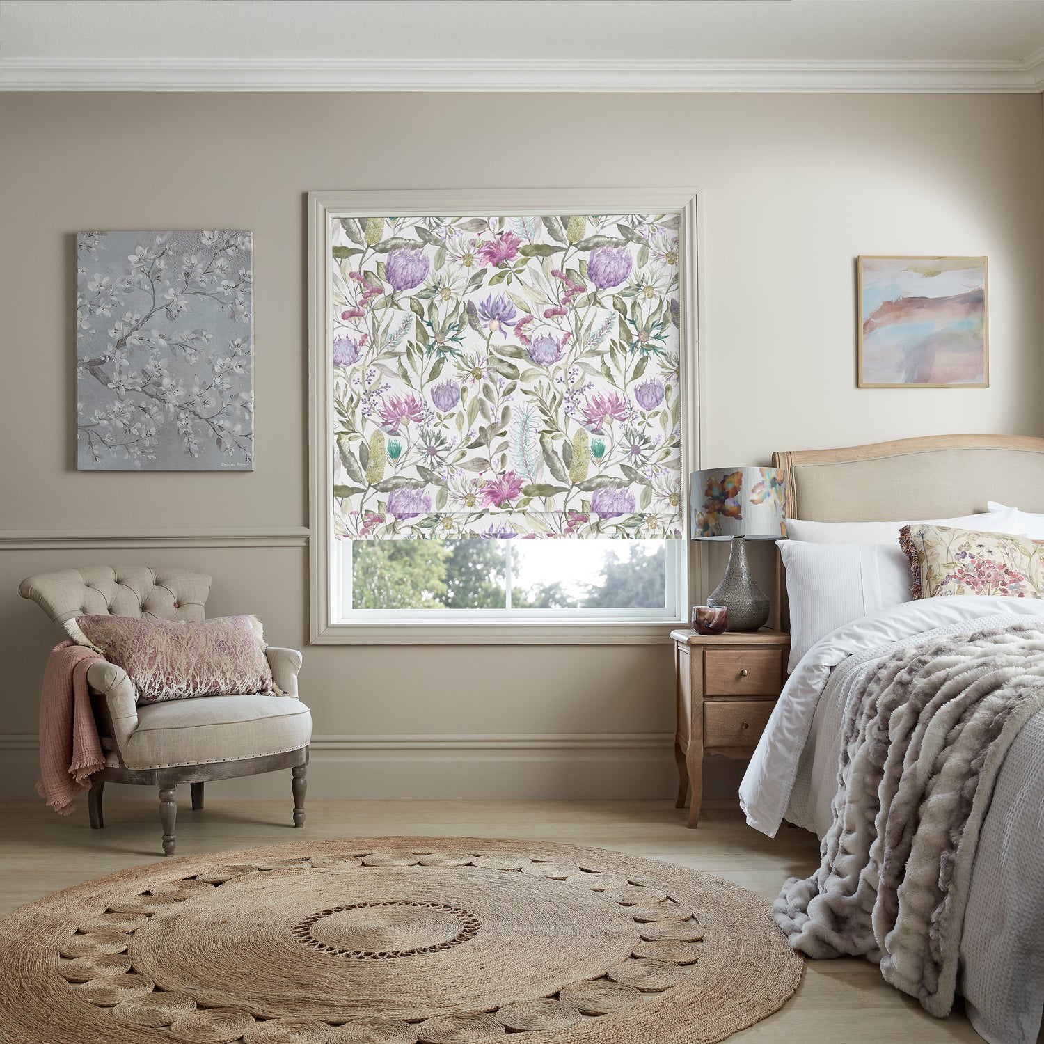 Voyage Vitoria Made to Measure Roman Blind Violet