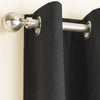 Vogue Thermal Blockout Ready Made Eyelet Curtains Black