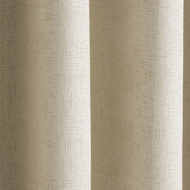 Vogue Thermal Blockout Ready Made Eyelet Curtains Cream