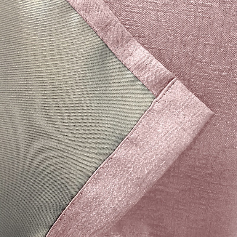Vogue Thermal Blockout Ready Made Eyelet Curtains Blush