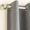 Vogue Thermal Blockout Ready Made Eyelet Curtains Grey