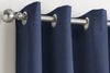 Vogue Thermal Blockout Ready Made Eyelet Curtains Navy